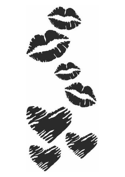 Stencil Şablon 10X20 cm Model No: B-29