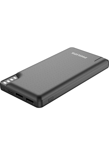 DLP2010NB/62 10.000 Mah 2 x 2.4A USB Çıkış Micro USB + Type C Giriş Powerbank Siyah