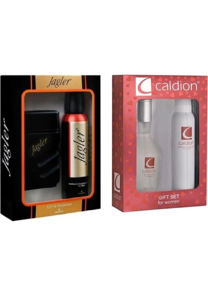 Erkek Parfüm Set 50 ml + Caldion Bayan Parfüm 50 ml 2'li Set