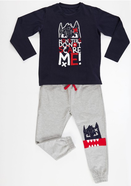 Don't Scare Erkek Çocuk Pantolon Takım modelleri