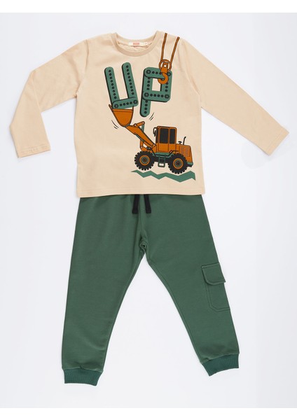 Up Dozer Erkek Çocuk Pantolon Takım modelleri