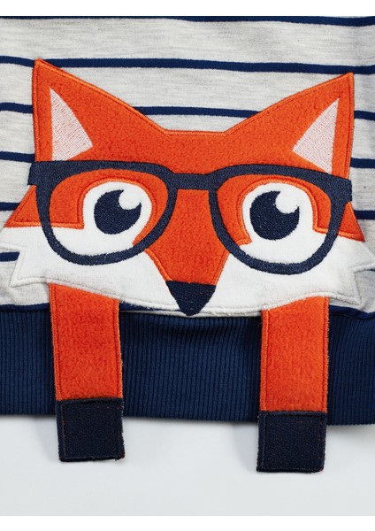 Tilki Çizgili Erkek Çocuk Sweatshirt indirimleri