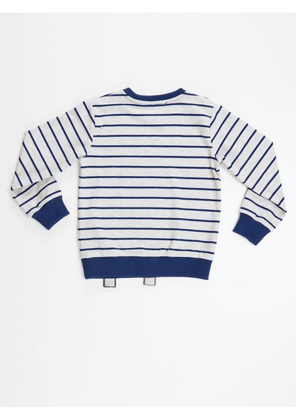 Tilki Çizgili Erkek Çocuk Sweatshirt fırsatları