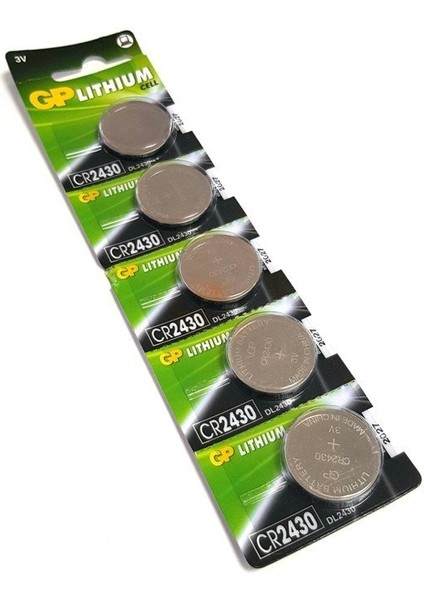 CR2430 Dl 2430 3V Lıthuım Pil 5'li Blister