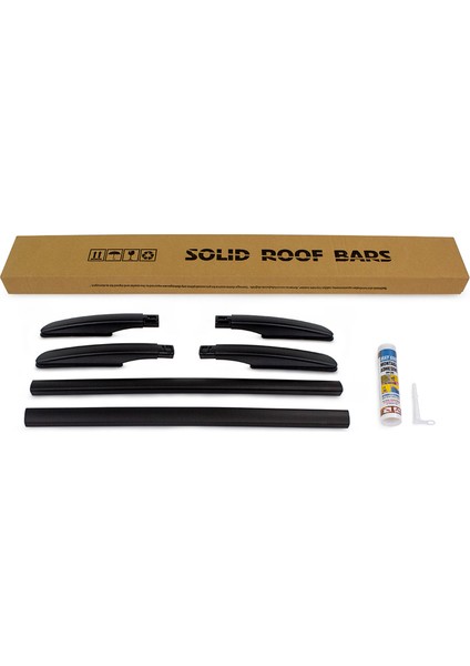 Peugeot 3008 Solid Tavan Çıtası Siyah Yapıştırma 2016 ve Sonrası modelleri