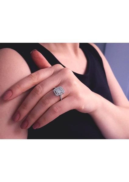 F Renk 0,90 Karat Baget Pırlanta Yüzük 0441R0044 indirimleri