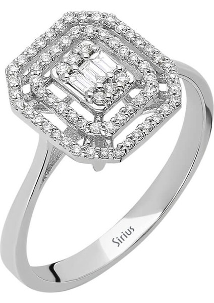 F Renk 0,25 Karat Baget Pırlanta Yüzük 0441R0045 fiyatları