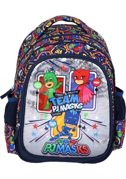 Me Çanta Pj Masks Iki Bölmeli Ilkokul Erkek Çocuk Sırt Çantası - Parlak Ön Yüzey