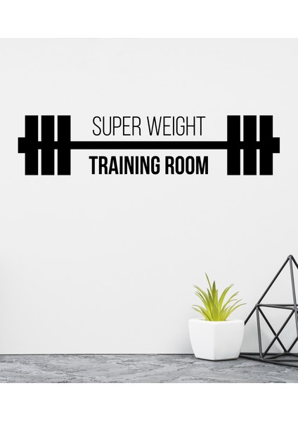 Super Weight Training Dekoratif Duvar Sticker