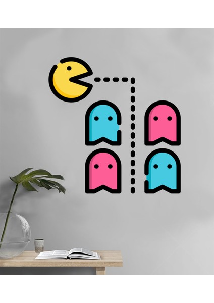 Pacman Dekoratif Duvar Sticker