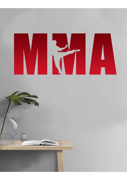 Mma Kırmızı Dekoratif Duvar Sticker
