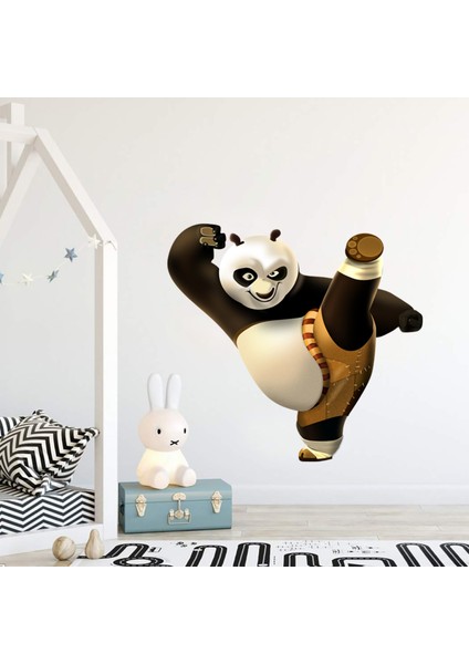 Kungfu Panda Tekme Çocuk Odasıdekoratif Duvar Sticker