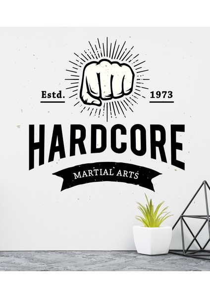 Hard Core Martial Arts Dekoratif Duvar Sticker