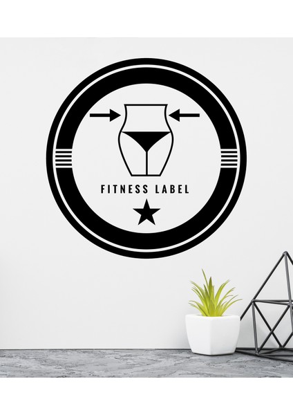 Fitness Label 2 Dekoratif Duvar Sticker
