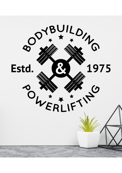 Body Building Powerlifting Dekoratif Duvar Sticker