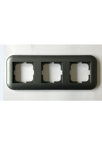 Çağatayelektrik Ovivo Loft Füme Üçlü Çerçeve(12 Adet)