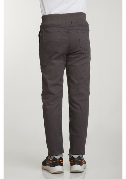 Çocuk Rıbana Bel Füme Canvas Okul Pantolonu modelleri