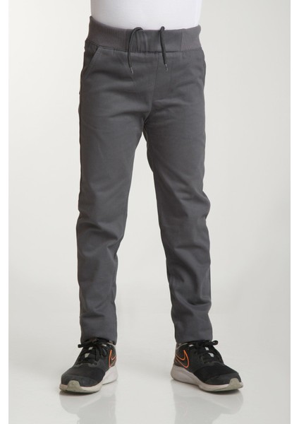 Çocuk Rıbana Bel Füme Canvas Okul Pantolonu fiyatları