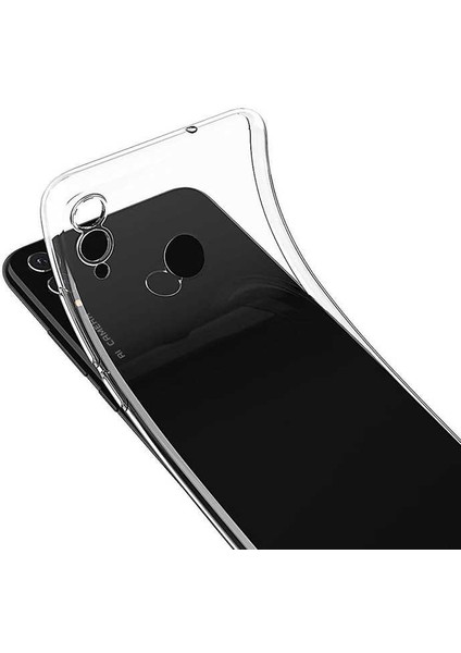 Huawei Honor 8C Kılıf Şeffaf Silikon Hibrit Case