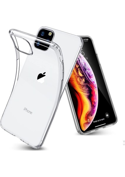 Apple iPhone 11 Pro Max Kılıf Şeffaf Silikon Hibrit Case