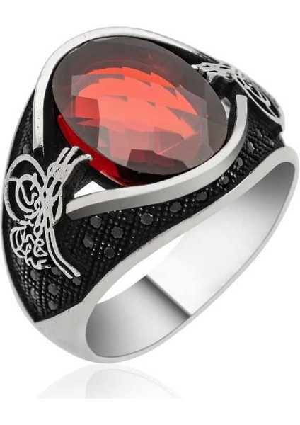 Gümüş Osmanlı Tuğralı Erkek Yüzük