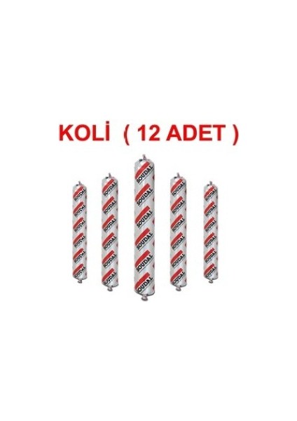 Gri 40 Fc Poliüretan Mastik Sosis Siyah Renk 600 ml Koli (12 Adet)