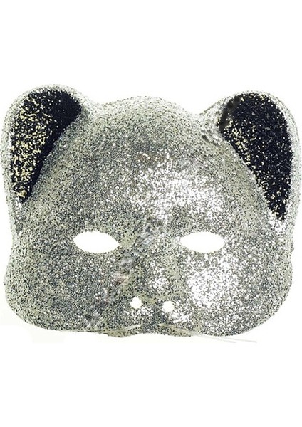 Beyaz Simli Kedi Maskesi