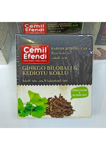 Ginko Bilobalı - Kedi Otu Kök Sallama Çay 60 Lı