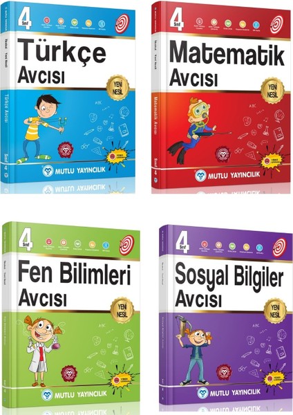 4. Sınıf Avcı 4lü Set