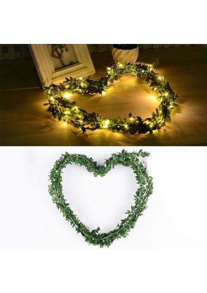 Techno Smart 5 Metre Dekoratif Yapay Yapraklı Peri LED Sarmaşık Ledli (Günışığı)