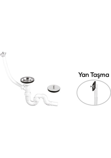 36404 S Tekli Çöpmak Sifon Körüklü Taşımalı Yandan Q32