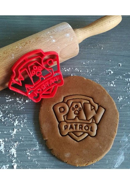 Paw Patrol Logo Kurabiye Kalıbı