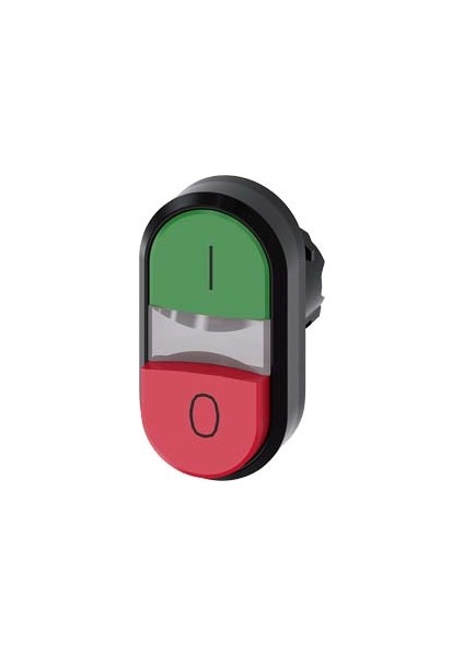 SIEMENS,3SU1000-3BB42-0AK0 Ikiz Buton 01 Yazılı Kırmızı-Yeşil