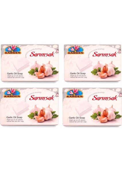 Doğal Sarımsak Sabunu ( 4 x 150 Gram )