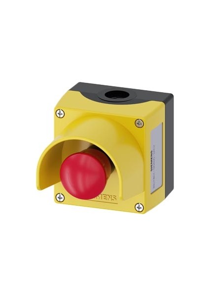 SIEMENS,3SU1801-0NA00-2AC2 Acil Durma Bton Set 1nc,plstk