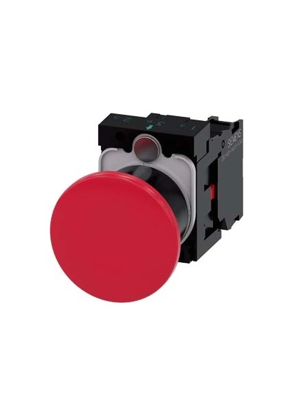 SIEMENS,3SU1100-1BA20-1CA0 Kmple Acil Stop Mantar 40MM ,çek-Kur