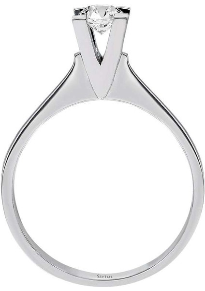 F Renk 0,35 Karat Pırlanta Tektaş Yüzük 0442R0003 modelleri