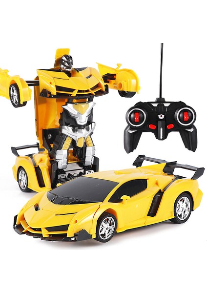 Oyuncak Uzaktan Kumandalı Transformers Tarzı Robota Dönüşen Oyuncak Araba Ferrari