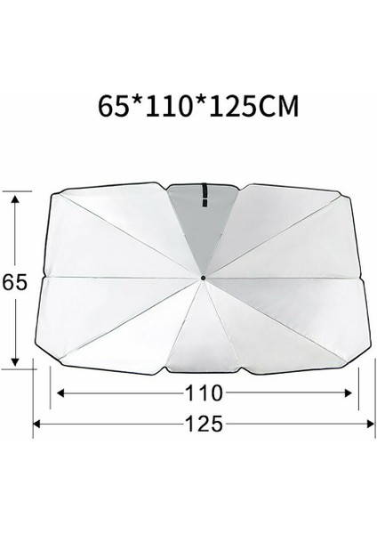 Pasifix 142x80x39 Araba Güneş Gölge Koruyucu Şemsiye Oto Ön Cam Güneşlik (Yurt Dışından) fırsatları