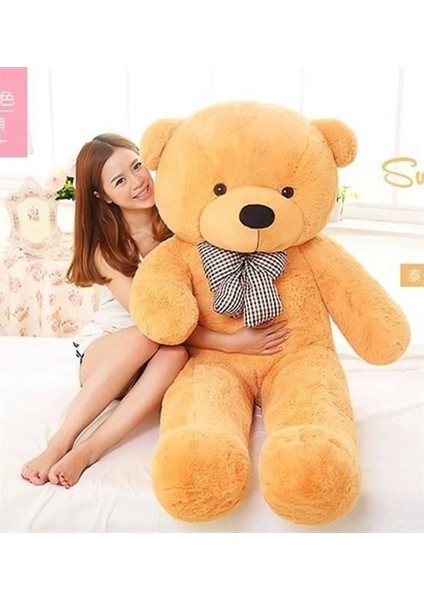 160 cm Dev Papyonlu Peluş Ayıcık Kahverengi