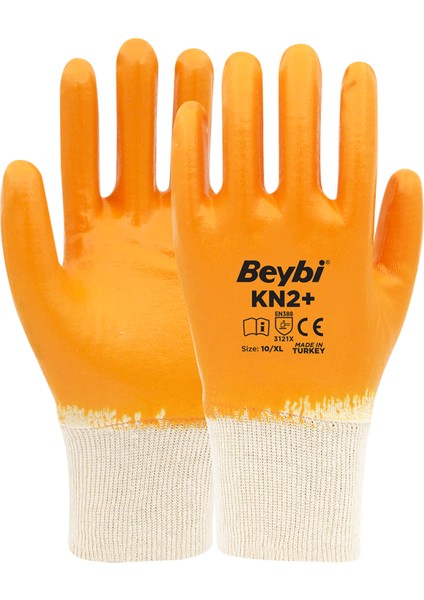 Kn2+ Plus Pamuk Nitril Iş Eldiveni 12 Çift
