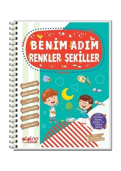 Alpino Yayınları 5+ Yaş Benim Adım Renkler Şekiller Yeni 2021