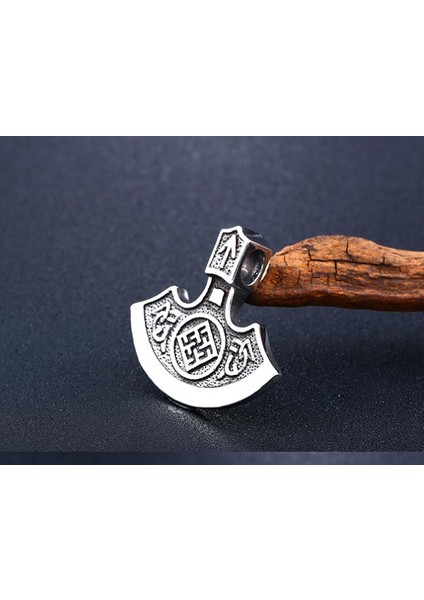Daisybydaisy Paslanmaz Çelik Iskandinav-Viking Savaşcı Balta Kolye