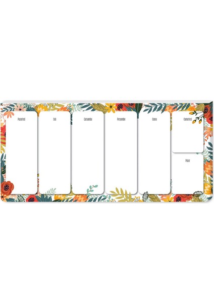 Spring Haftalık Planner Blok 12 x 26 cm fiyatları