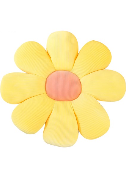Çiçek Yuvarlak Peluş Yastık 60 cm (Yurt Dışından)