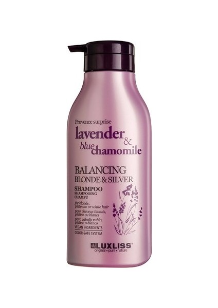 Lavender Blue Chamomile Balancing Blonde Silver Shampoo 500 ml