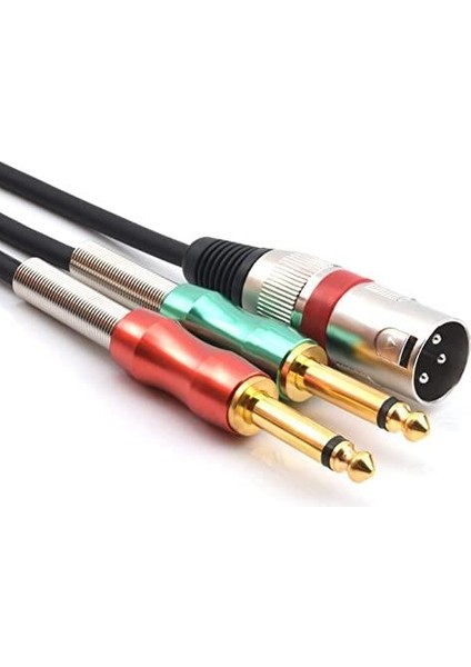 Xlr Erkek 2x6.3 Mono Erkek Kablo 2 Metre