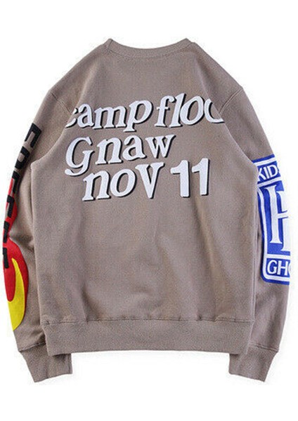 Mad Girls Bej Baskılı Oversize Sweatshirt MG1206 fiyatları