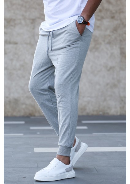 Gri Paçası Lastikli Erkek Eşofman 4800