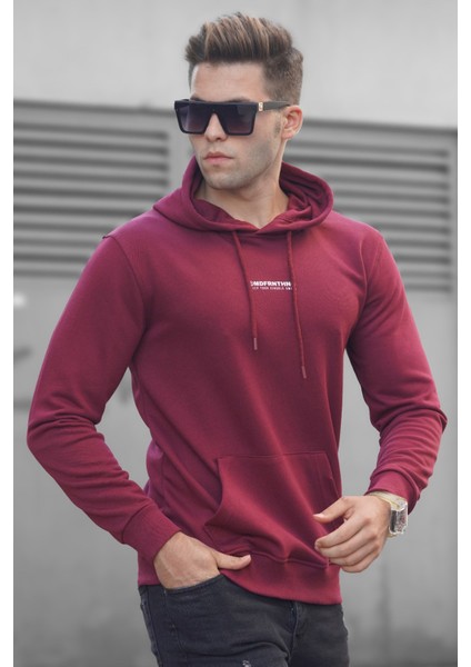 Bordo Baskılı Sweatshirt 5306 fiyatları